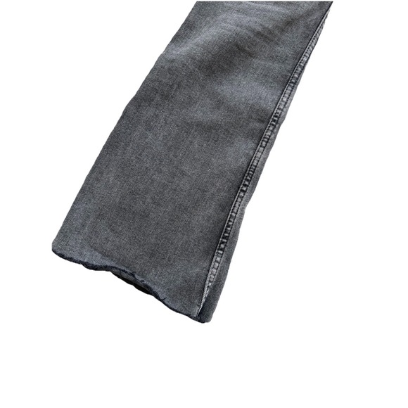 Free People We The Free Level Up Slit Slim Flare Jeans Ridge Grey Size 29 - Picture 7 of 8